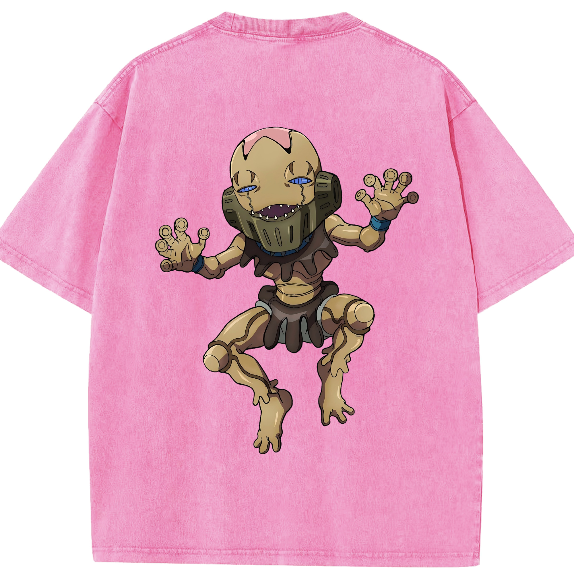 （画像用） ジョジョの奇妙な冒険 JoJo's Bizarre Adventure 綿100% ヴィンテージ風 半袖Tシャツ（背面プリント）
